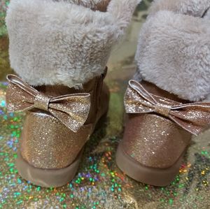 Toddler Tan Faux Fur Boots